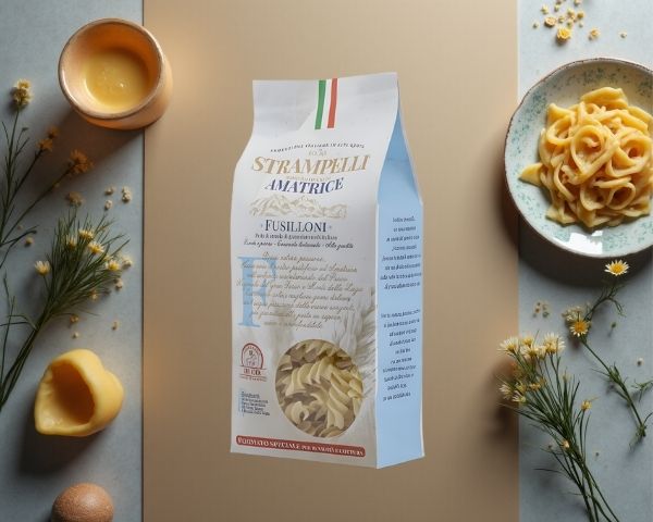 Pacco di pasta Strampelli per Velavevodetto a Roma